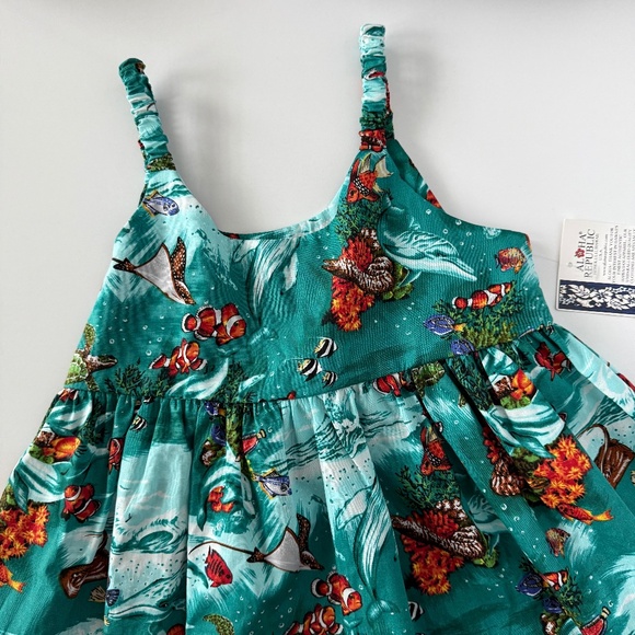 NWT Aloha Republic Made in Hawaii U.S.A Ocean Animal Dress size 3T - Picture 3 of 8